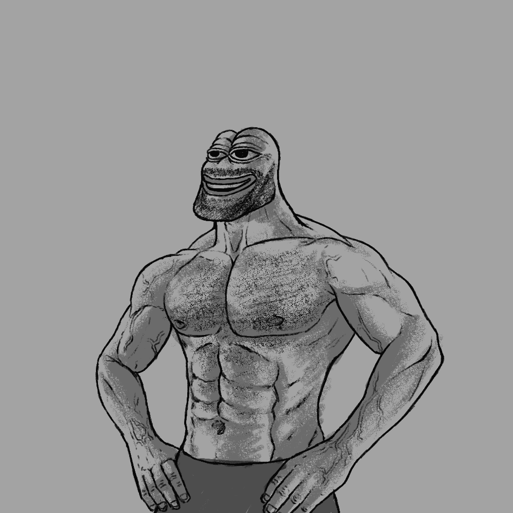 #23 PEPE GIGACHAD - Artwork