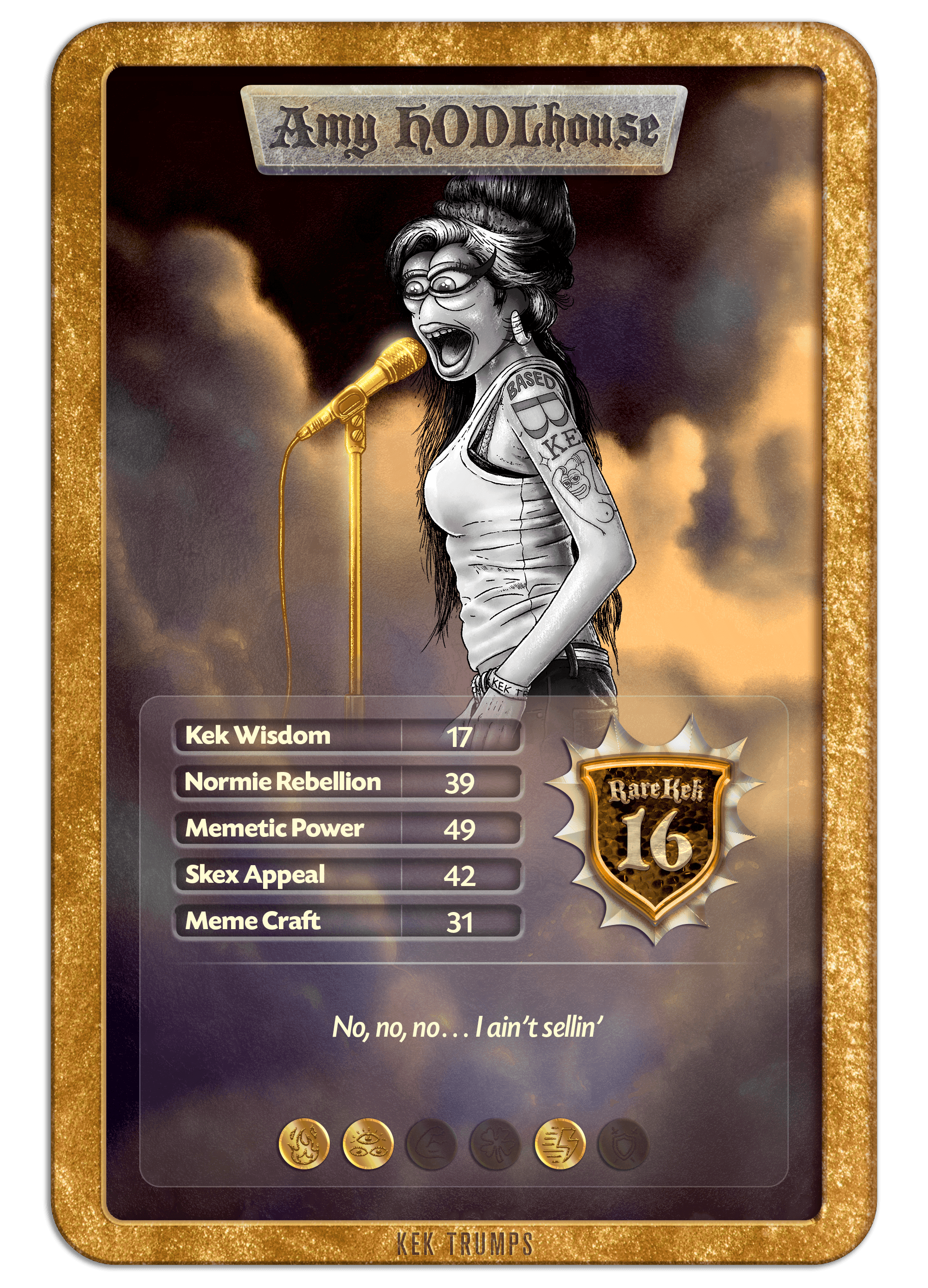 #16 AMY HODLHOUSE - Gold Standard