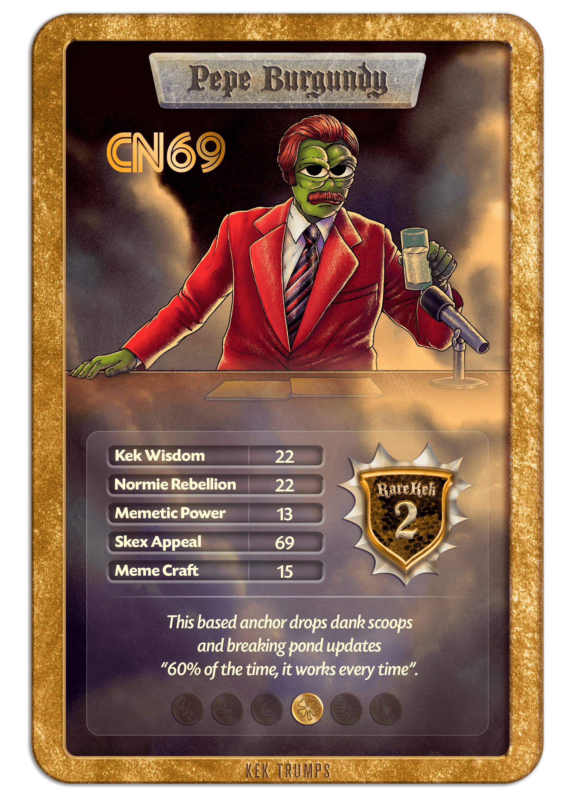 #2 PEPE BURGUNDY - Gold Standard