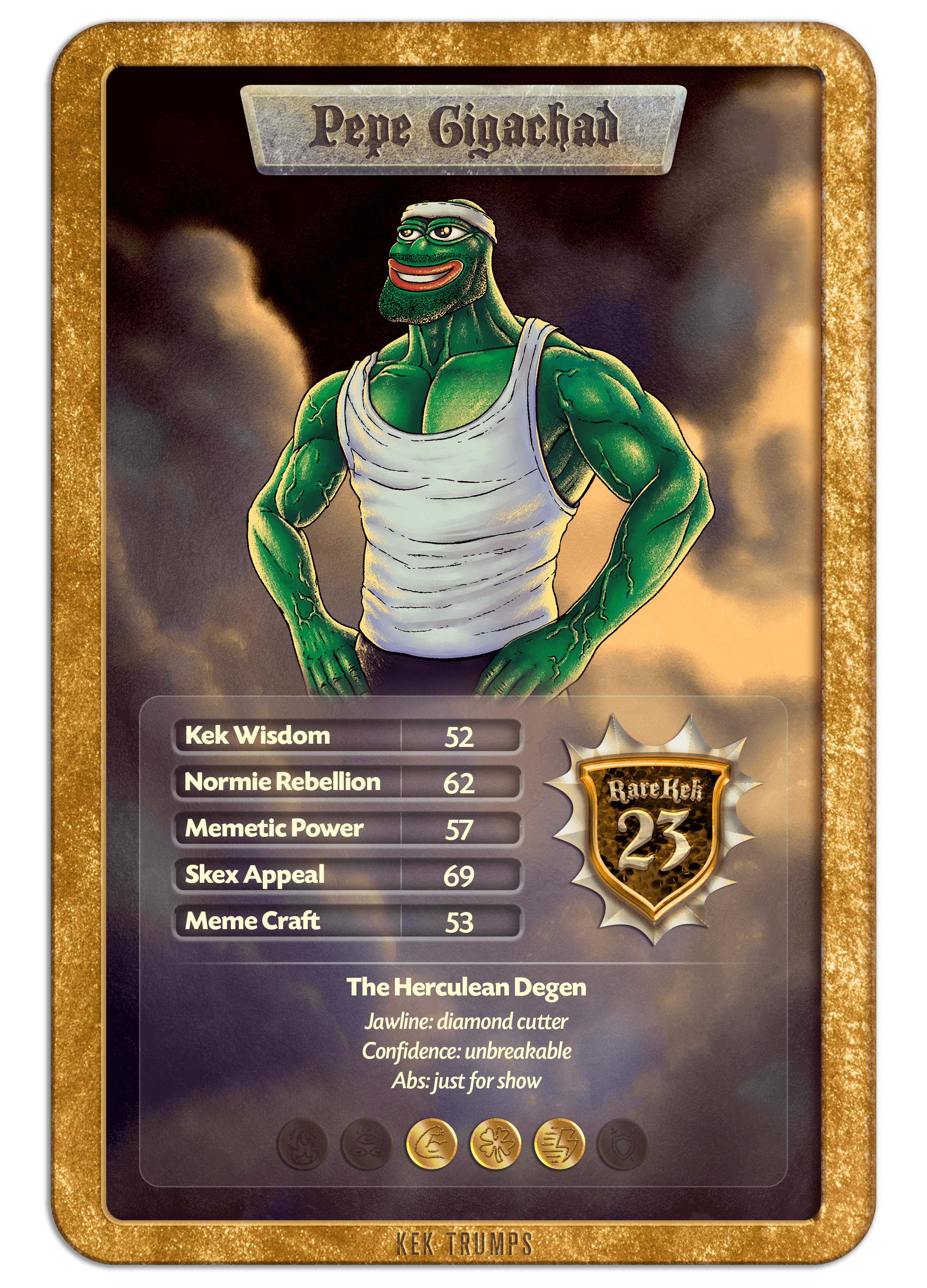 #23 PEPE GIGACHAD - Gold Standard