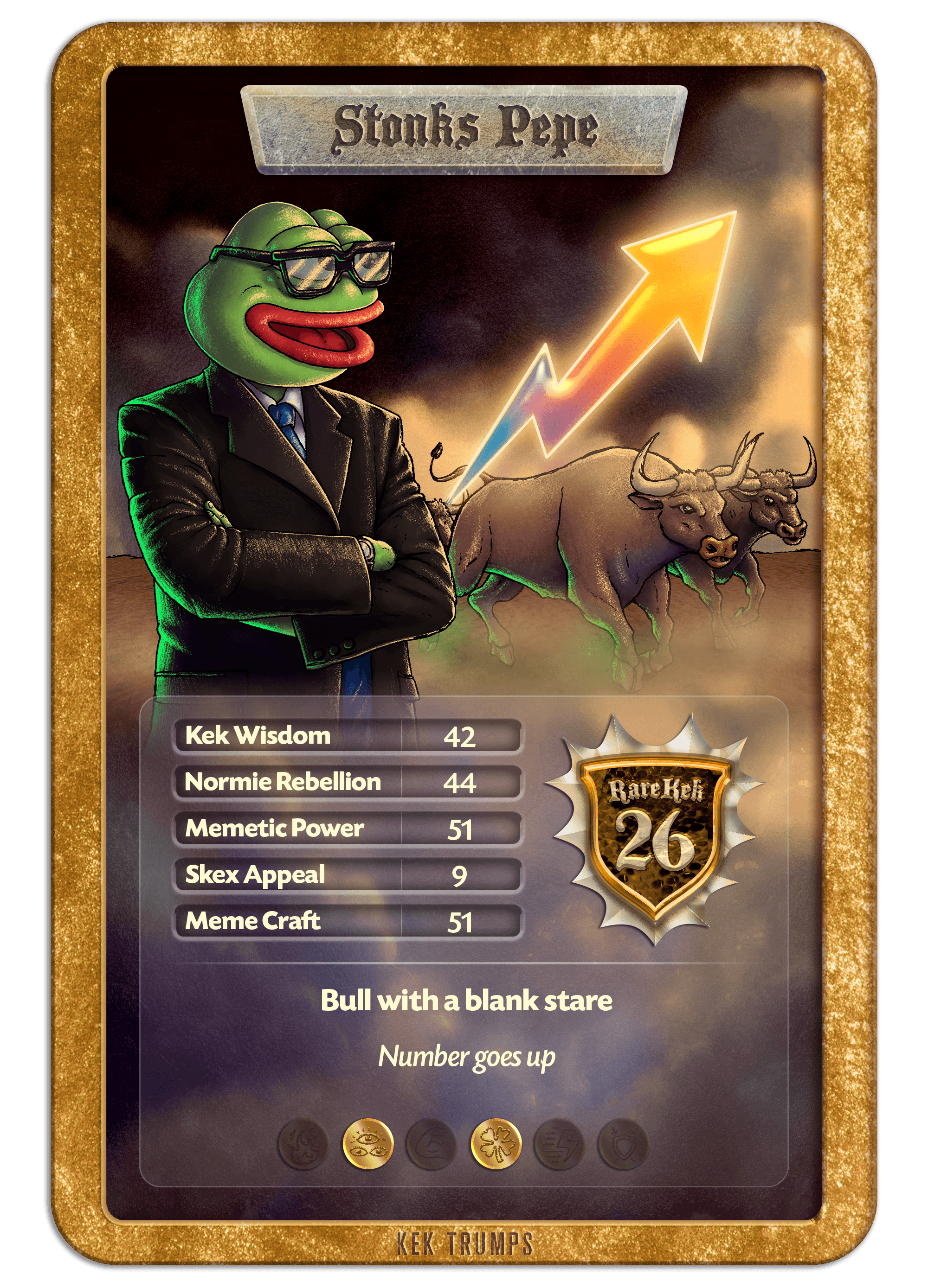 #26 STONKS PEPE - Gold Standard